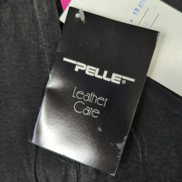 Pelle Vintage Black Suede Leather Skirt, Women's 10 NWT - Picture 5 of 11